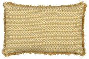 Cuscino Cotone Beige Senape 50 x 30 cm