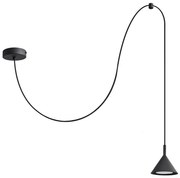Lampadario a sospensione con filo ETNA LONG 1xGX53/15W/230V nero