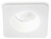 Faretto Ad Incasso Moderno Square Room-65 Alluminio Bianco Led 8W 3000K