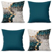 Federe in set da 4 43x43 cm Optic - Minimalist Cushion Covers