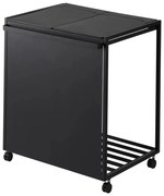 Bidone nero in metallo per rifiuti differenziati Tower - YAMAZAKI