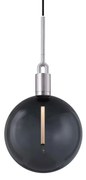 Buster+Punch - Forked Globe Lampada a Sospensione Dim. Large Smoked/Steel Buster+Punch