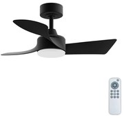 Ventilatore da soffitto ALICIA nero, D. 84 cm ARTE CONFORT