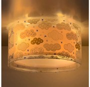 Dalber 41416S - Plafoniera per bambini CLOUDS 2xE27/60W/230V rosa