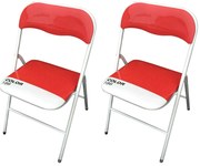 LUCIE - sedia pieghevole salvaspazio set da 2 bicolor