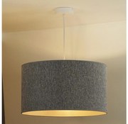 Duolla - Lampadario a sospensione con filo ROLLER ECO RECYCLING 1xE27/15W/230V diametro 45 cm grigio