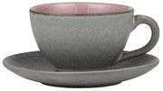 Tazzina per cappuccino rosa/grigia in ceramica 240 ml Gastro Grey/Light Pink – Bitz