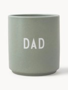 Tazza di design senza manico con scritta fronte e retro Favourite DAD/LOVE