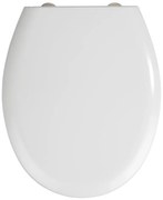 Sedile per wc bianco con chiusura facilitata , 44,5 x 37 cm Rieti - Wenko