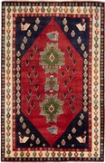 Shiraz Tappeto 160x240 Rosso (Iran) Annodato A Mano