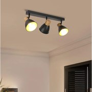 Brilagi - Faretto ODENSE 3xE14/10W/230V legno/nero