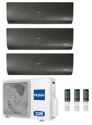Climatizzatore Haier Trial Split Flexis Nero 9000+9000+12000 3U55S2SR2FA R-32 a++/a+ 9+9+12