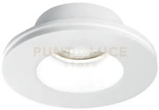 Gfa592- faretto tondo in gesso 1 luce attacco gu10 d.13cm da incasso