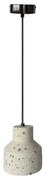 Lampadario a sospensione con filo TERRAZZO 1xE27/60W/230V diametro 12 cm color crema
