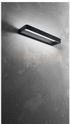 Applique vega in metallo verniciato nero led 30w 2100lm cct 3000k 4...