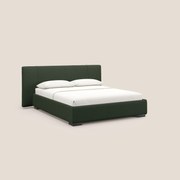 Omero letto imbottito contenitore sfoderabile in tessuto fiammato impermeabile T14 verde