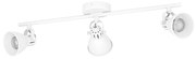 Spot Moderno Seras 1 In Acciaio Bianco 3 Luci Gu10 3W Ip20