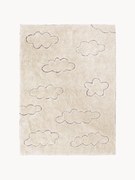 Tappeto per bambini fatto a mano con motivo in rilievo Clouds, lavabile