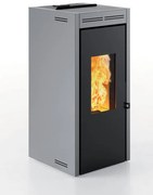 Stufa pellet idro INVICTA TERAMO 17 PLUS 17.2 kW grigio chiaro