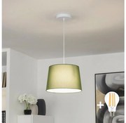 Brilagi - Lampada a sospensione LED a cavo CERIA 1xE27/40W/230V Ø 30 cm, verde