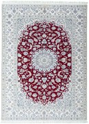 Nain Tappeto 280x210 Rosso (Iran) Annodato A Mano