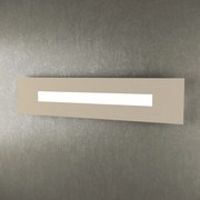 Applique Moderna Rettangolare Wally Metallo Sabbia 1 Luce 2G11 71Cm