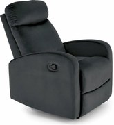 Poltrona reclinabile Wonder in nero - H98 cm