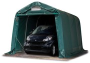 TOOLPORT Tenda garage 2,4x3,6m, Telo in PVC, verde scuro, senza statica - (77835)