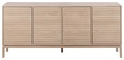 Cassettiera bassa in rovere decorato in colore naturale 180x80 cm Linley - Actona