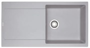 Lavello integrato 1 vasca in alluminio argento FRANKE Maris L 50 x L 97 cm