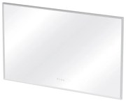 Specchio con illuminazione integrata bagno rettangolare SENSEA L 150 x H 90 x P 3.85 cm grigio / argento