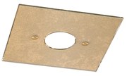 Plafoniera Moderna Path Vetro Foglia Oro 1 Luce Gx53