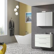Mobile sottolavabo e lavabo Giò per vasca centrale aralie L 81 x H 61.5 x P 40 cm 2 cassetti