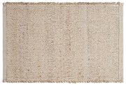 Tappeto rettangolare beige in juta e cotone intrecciati L140 x L200 EFFIA