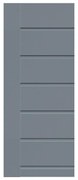 Pannello per porta d'ingresso P076 pellicolato pvc grigio L 92 x H 210.5 cm, Sp 6 mm apertura destra