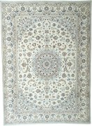 Nain Tappeto 260x350 Beige (Iran) Annodato A Mano