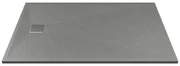 Piatto per doccia da posare o da incasso 140 x 90 cm in Resina Grigio - MIRNOSA