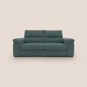 Magnolia divano letto con materasso alto 18 cm morbido schienale alto in tessuto smacchiabile T05 verde