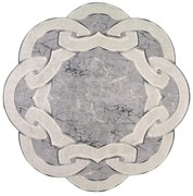 Tappeto rotondo grigio ø 80 cm - Vitaus