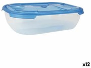 Set di scatole porta pranzo Tontarelli Nuvola 1,15 L Azzurro Rettangolare 3 Pezzi (12 Unità)