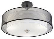 Lampada da soffitto intelligente nera con bianco 50 cm incl. 3 Wifi A60 - Drum Duo