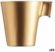 Tazza Luminarc Flashy Dorato 80 ml Vetro