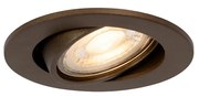 Faretto da incasso Smart Bronzo Scuro Inclinabile Incl. Wifi GU10 50mm - Cisco