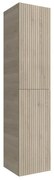 Colonna bagno sospesa 160cm in cappuccino cannettato a 2 ante Nara
