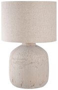 Lampada da tavolo color crema con paralume in tessuto (altezza 46,5 cm) Bilby - House Nordic