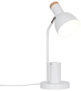 Nordlux - Lampada da tavolo DEVONE 1xE27/15W/230V bianca