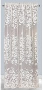 Tenda Gladys bianco, fettuccia e passanti nascosti 140x295 cm