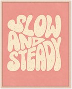 Stampa digitale incorniciata fatta a mano Slow & Steady