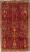 Shiraz Tappeto 140 x 240 Rosso (Iran) Annodato A Mano