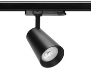 Faro LED 40W Trifase Nero CRI92 CCT Bianco Variabile 38° Bridgelux LED Colore Bianco Variabile CCT